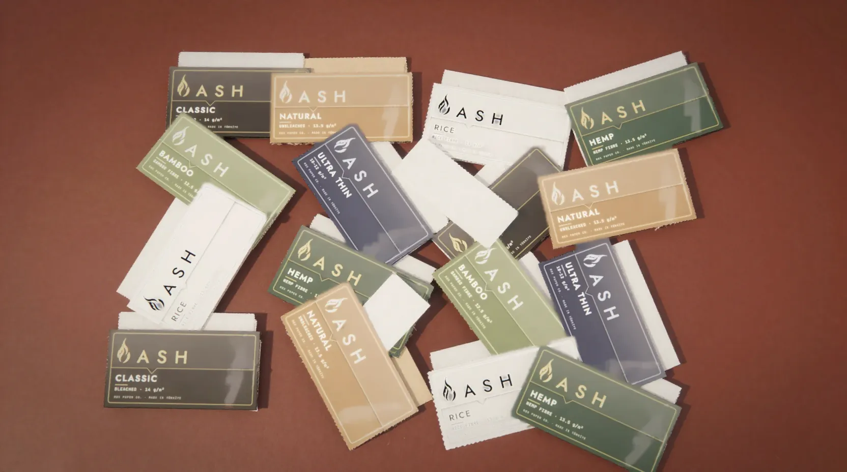 ASH Classic, Natural, Rice, Hemp, Bamboo, Ultra Thin