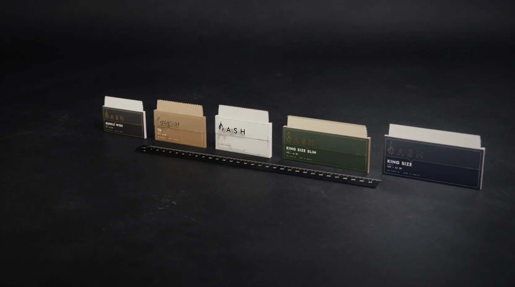 ASH Single Wide, 1¼, 1½, King Size Slim, King Size